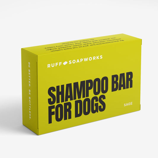 RUFF SOAPWORKS — Sage Solid Shampoo Bar for Dogs.  Eco-Friendly, Zero Waste, 5.6 oz Natural Solid Pet Soap