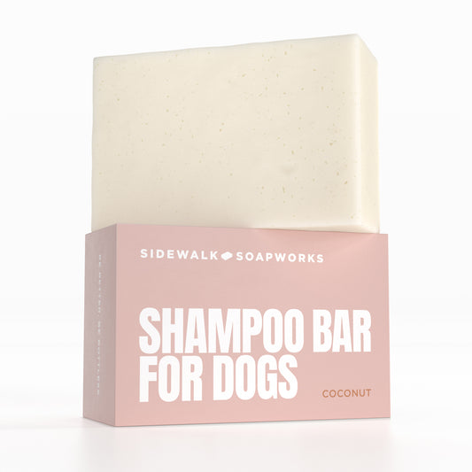 Coconut Solid Shampoo Bar for Dogs. Eco-Friendly, Zero Waste, 5.6 oz Natural Solid Pet Soap