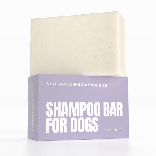 Lavender Solid Shampoo Bar for Dogs. Eco-Friendly, Zero Waste, 5.6 oz Natural Solid Pet Soap
