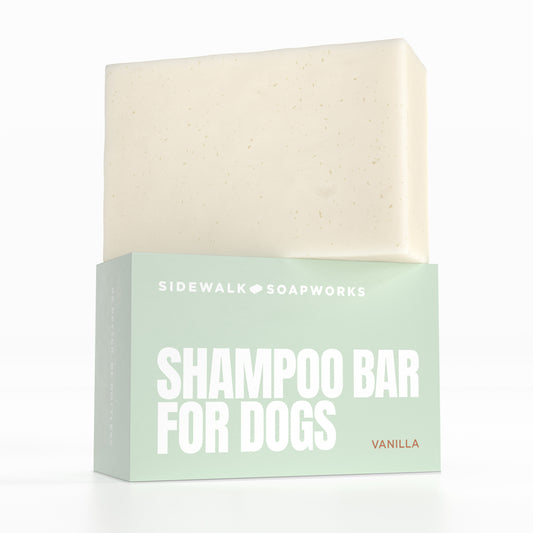 Vanilla Solid Shampoo Bar for Dogs. Eco-Friendly, Zero Waste, 5.6 oz Natural Solid Pet Soap